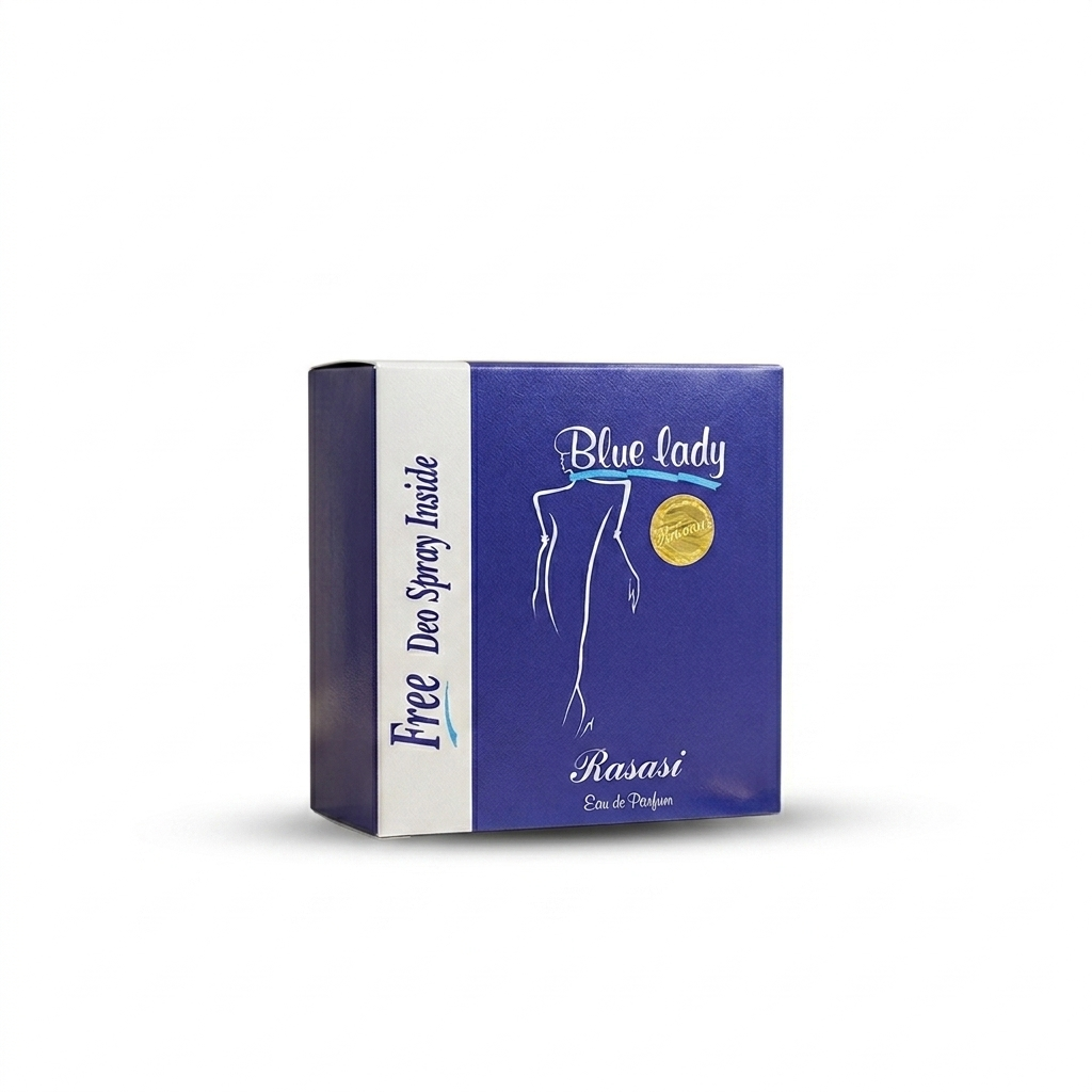 Bule lady woman body perfume