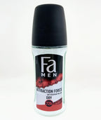 Fa Men Invisible Power
Fa Pink Passion
Fa Soft & Control
Fa Men Fresh Pulse
Fa Sport
Fa Aqua roll on deodorant