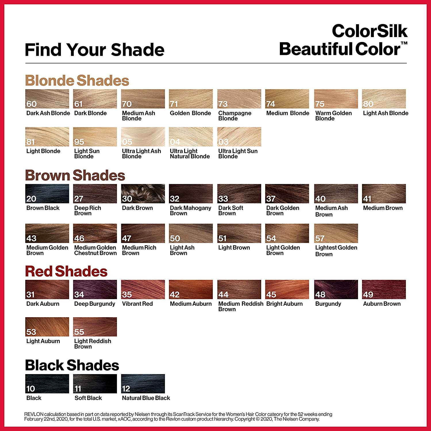 Revlon hair colour 80 ml all colors shades are available
